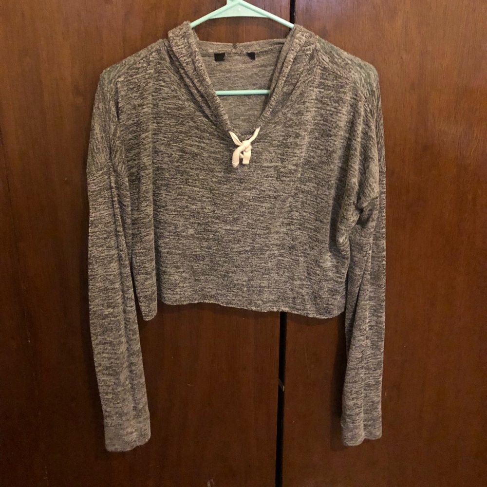 Comfy cropped light weight hoodie